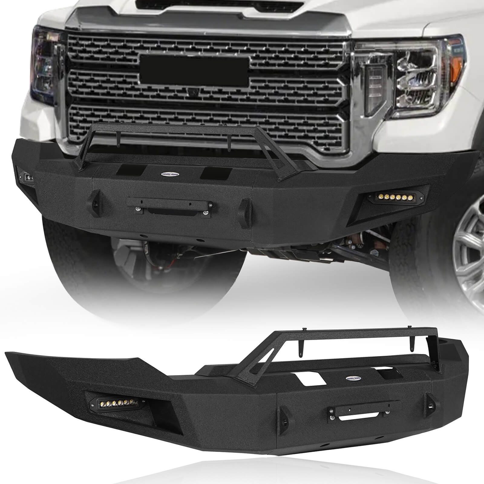 Aftermarket 20-23 GMC Sierra 2500/3500HD Front Bumper with Winch Plate -  Ultralisk4x4