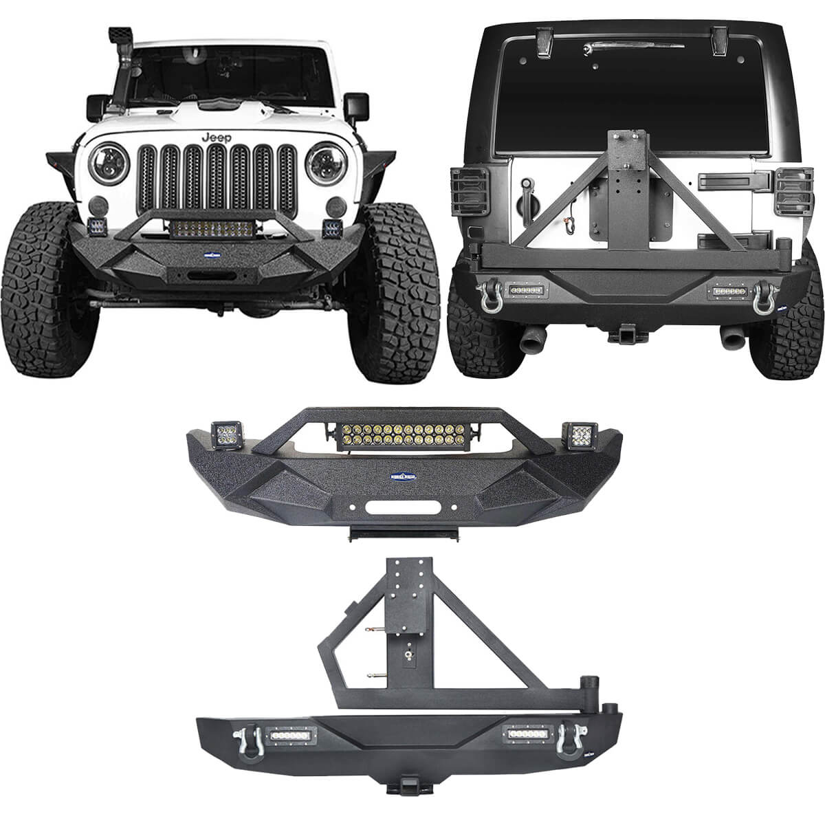 Barre a LED avec support Jeep Wrangler Jk 2007-2018 JEEP