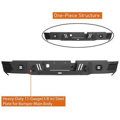 2003-2005 Dodge Ram 2500 Off Road Rear Bumper w/Floodlights - Ultralisk 4x4 ULB.6463 8