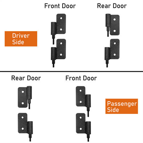 Jeep JT 4-Door Side Steps & Tubular Half Doors for 2020-2023 Jeep Gladiator JT  ultralisk4x4 ULB.3009+7001 14