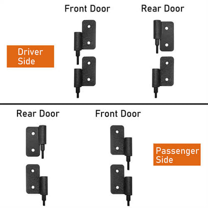 Jeep JT 4-Door Side Steps & Tubular Half Doors for 2020-2023 Jeep Gladiator JT  ultralisk4x4 ULB.3009+7001 14