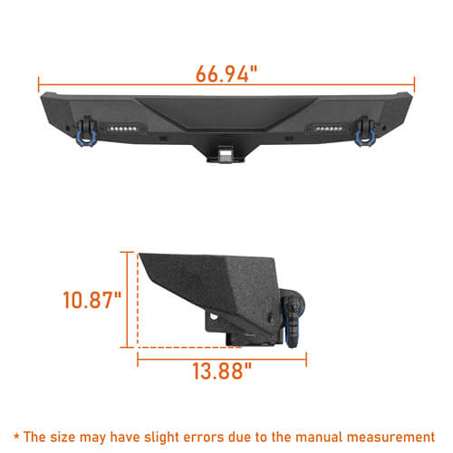 Different Trail Front & Rear Bumper Combo For 2018-2025 Jeep Wrangler JL - Ultralisk 4x4