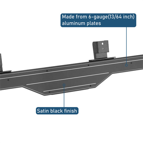 Aftermarket Aluminum Side Step Bars For 2018-2024 Jeep Wrangler JL 4-Door - u3078-8