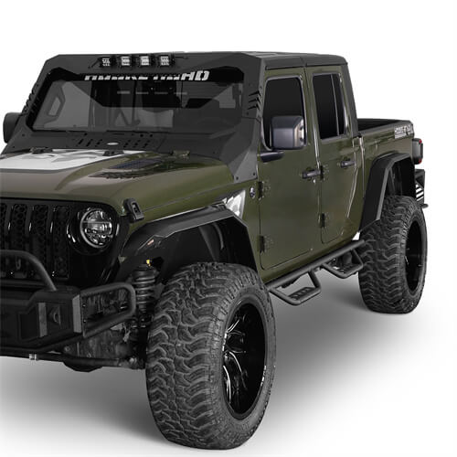 Aftermarket Flux Tube Fender Flares For 2020-2024 Jeep Gladiator JT - Ultralisk4x4 -u7022-3