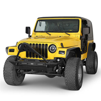 Aftermarket Front & Rear Fender Flares Kit For 1997-2006 Jeep Wrangler TJ - Ultralisk4x4