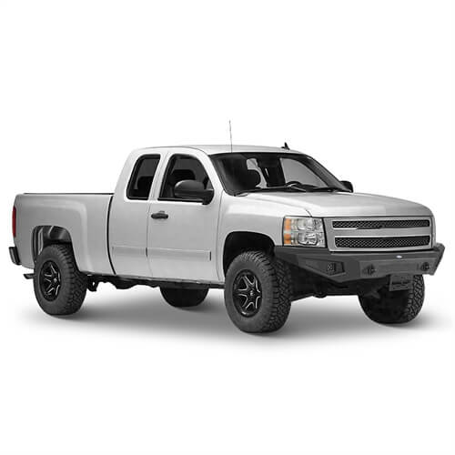 Aftermarket Front Bumper w/ LED spotlights included For 2007-2013 Chevy Silverado 1500 2nd Generation - Ultralisk4x4 -u9033-2