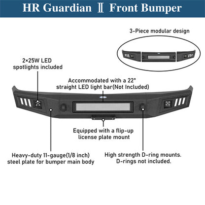 Aftermarket Front Bumper For 1992-1999 Chevy Suburban Tahoe/GMC Yukon - Ultralisk4x4-u7231-10