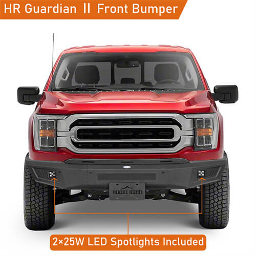 Aftermarket Front Bumper w/ LED Spotlights Included For 2021-2023 Ford F-150 - Ultralisk4x4 -u8304s-4