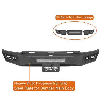 Aftermarket Front Bumper w/ LED Spotlights Included For 2021-2023 Ford F-150 - Ultralisk4x4 -u8304s-7