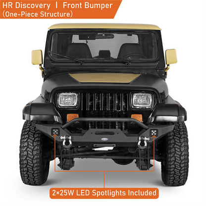 Aftermarket Front Bumper For 1987-1995 Jeep Wrangler YJ - Ultralisk4x4 -u1061s-4