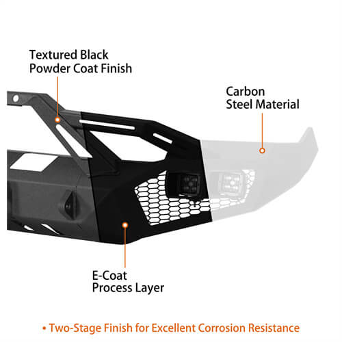 Aftermarket Earthshaker Series Front Bumper w/ LED Lights For 2009-2012 Ram 1500 - Ultralisk4x4