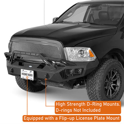 Aftermarket Earthshaker Series Front Bumper w/ LED Lights For 2009-2012 Ram 1500 - Ultralisk4x4