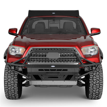 Aftermarket Tube Front Bumper For 2016-2023 Toyota Tacoma 3rd Gen - Ultralisk4x4-u4226-2