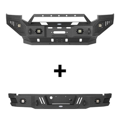 Aftermarket Front & Rear Bumper w/ LED Lights For 2005-2007 Ford F-250/F-350 - Ultralisk4x4