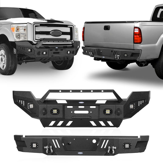 Aftermarket Front & Rear Bumper For 2011-2016 Ford F-250 - Ultralisk4x4-1