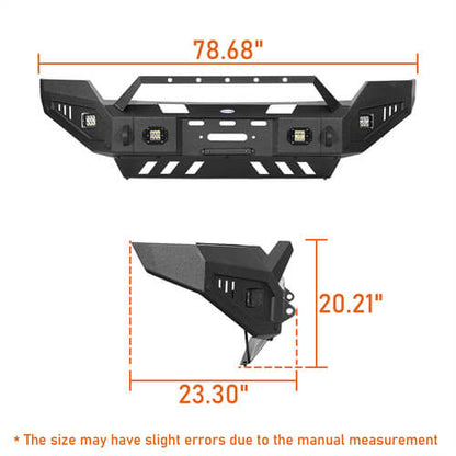 Aftermarket Full-Width Ford F-250 Front Bumper Pickup Truck Parts For 2011-2016 Ford F-250 - Ultralisk 4x4  ul8525 17