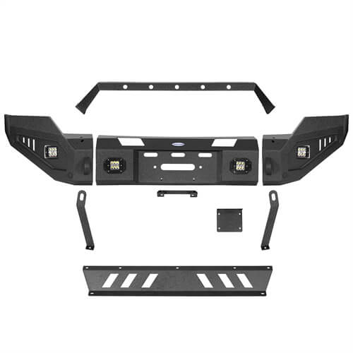 Aftermarket Full-Width Ford F-250 Front Bumper Pickup Truck Parts For 2011-2016 Ford F-250 - Ultralisk 4x4  ul8525 18