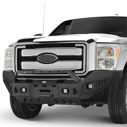 Aftermarket Full-Width Ford F-250 Front Bumper Pickup Truck Parts For 2011-2016 Ford F-250 - Ultralisk 4x4  ul8525 4