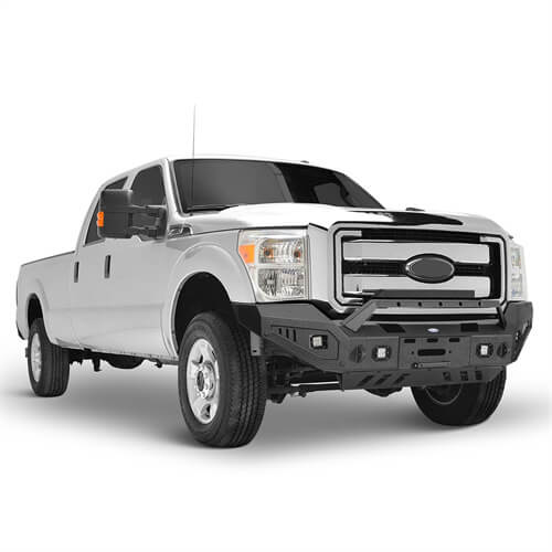 Aftermarket Full-Width Ford F-250 Front Bumper Pickup Truck Parts For 2011-2016 Ford F-250 - Ultralisk 4x4  ul8525 5