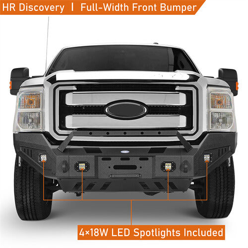 Aftermarket Full-Width Ford F-250 Front Bumper Pickup Truck Parts For 2011-2016 Ford F-250 - Ultralisk 4x4  ul8525 7