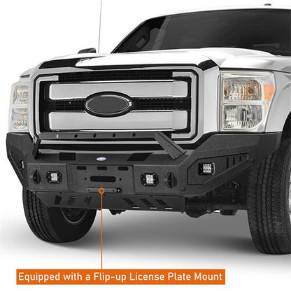 Aftermarket Full-Width Ford F-250 Front Bumper Pickup Truck Parts For 2011-2016 Ford F-250 - Ultralisk 4x4  ul8525 8