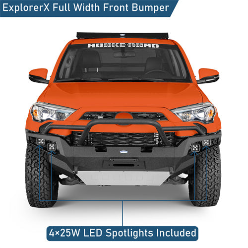 Aftermarket Full-Width Front Bumper For 2014-2024 Toyota 4Runner - u9815-4