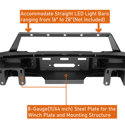 Aftermarket Full-Width GMC Sierra Front Bumper Pickup Truck Parts For 2020-2023 GMC Sierra 2500HD/3500HD - Ultralisk4x4 ul9205 12