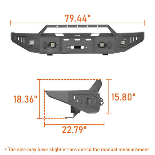 2014-2021 Toyota Tundra Aftermarket Full Width Front Bumper - Ultralisk4x4 UL5009 19