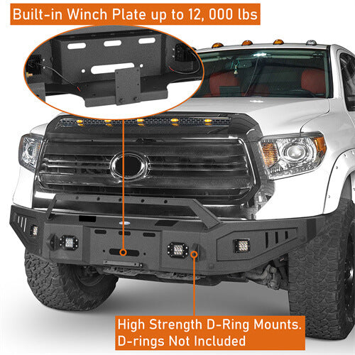 2014-2021 Toyota Tundra Aftermarket Full Width Front Bumper - Ultralisk4x4 UL5009 8