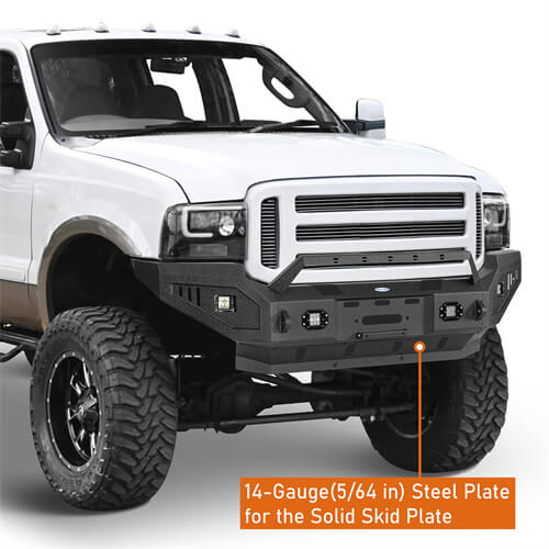 2005-2007 Ford F-250 Aftermarket Full Width Front Bumper - Ultralisk4x4 ul8505 10