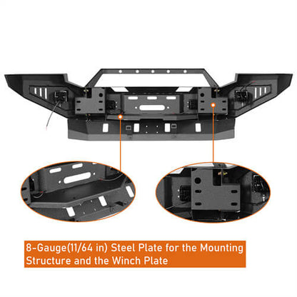 2005-2007 Ford F-250 Aftermarket Full Width Front Bumper - Ultralisk4x4 ul8505 11