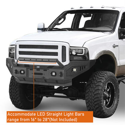 2005-2007 Ford F-250 Aftermarket Full Width Front Bumper - Ultralisk4x4 ul8505 9