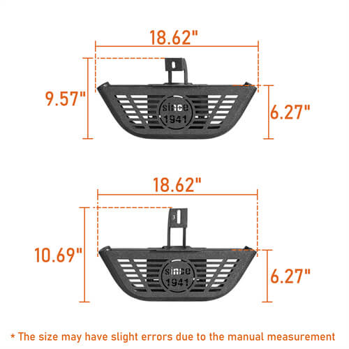 Side Hoop Steps Kit Jeep Wrangler Accessories For 2007-2018 Jeep Wrangler JK 4-Door - Ultralisk4x4 ul094s 16