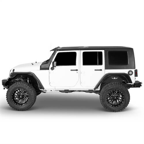 Side Hoop Steps Kit Jeep Wrangler Accessories For 2007-2018 Jeep Wrangler JK 4-Door - Ultralisk4x4 ul094s 2