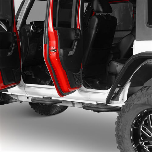 Side Hoop Steps Kit Jeep Wrangler Accessories For 2007-2018 Jeep Wrangler JK 4-Door - Ultralisk4x4 ul094s 8