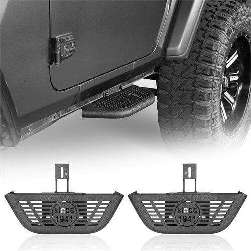 Side Hoop Steps Kit Jeep Wrangler Accessories For 2018-2023 Jeep Wrangler JL 2-Door - Ultralisk4x4 ul3060s 1