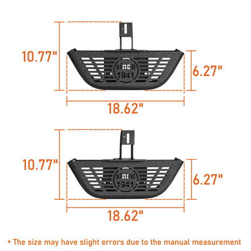 Side Hoop Steps Kit Jeep Wrangler Parts For 2018-2023 Jeep Wrangler JL 4-Door - Ultralisk4x4 b3059s 11