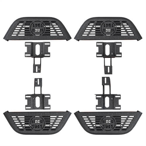 Side Hoop Steps Kit Jeep Wrangler Parts For 2018-2023 Jeep Wrangler JL 4-Door - Ultralisk4x4 b3059s 17