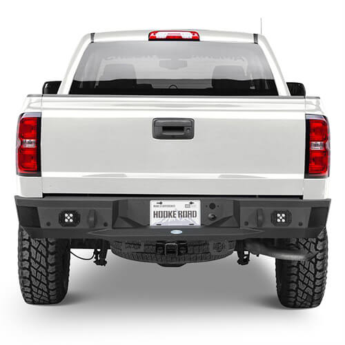 Aftermarket Rear Bumper w/ LED spotlights For Chevy Silverado 1500 - Ultralisk4x4 -u9036-2