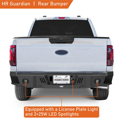 Off-Road Guardian I Rear Bumper For 2021-2024 Ford F-150(Excluding Raptor & Tremor) - Ultralisk4x4