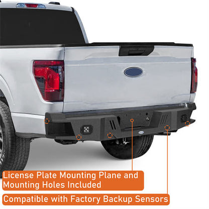 Off-Road Guardian I Rear Bumper For 2021-2024 Ford F-150(Excluding Raptor & Tremor) - Ultralisk4x4