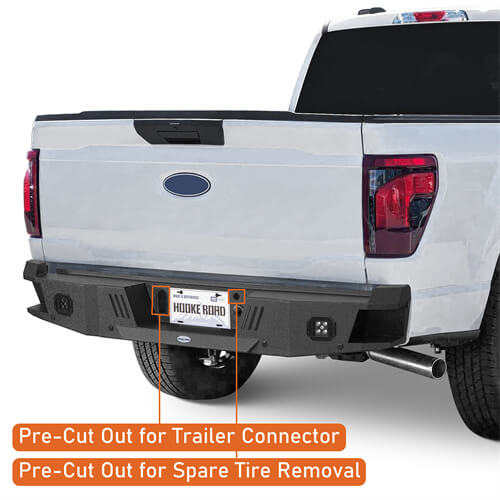 Off-Road Guardian I Rear Bumper For 2021-2024 Ford F-150(Excluding Raptor & Tremor) - Ultralisk4x4