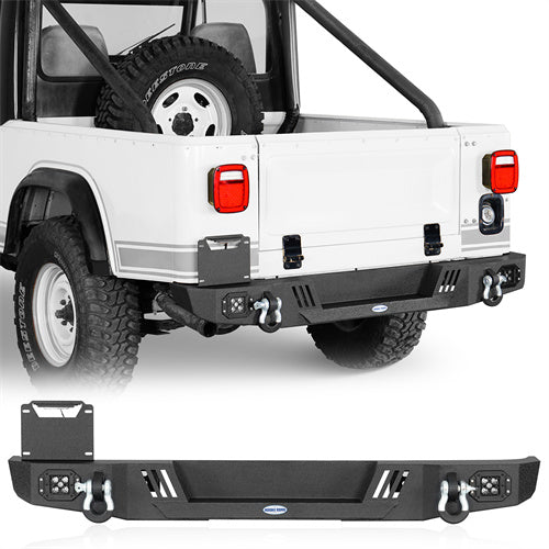 Aftermarket Rear Bumper For 1976-1986 Jeep CJ-5 CJ-7 CJ-8 Scrambler - Ultralisk4x4-u1082-1