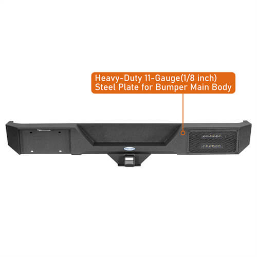 Aftermarket Rear Bumper For 1987-2006 Jeep Wrangler YJ & TJ - Ultralisk4x4-u1039s-7