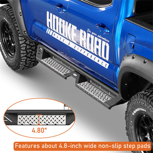 Aftermarket Side Step Bars 2005-2023 Toyota Tacoma Double Cab - Ultralisk4x4 -u4225-5