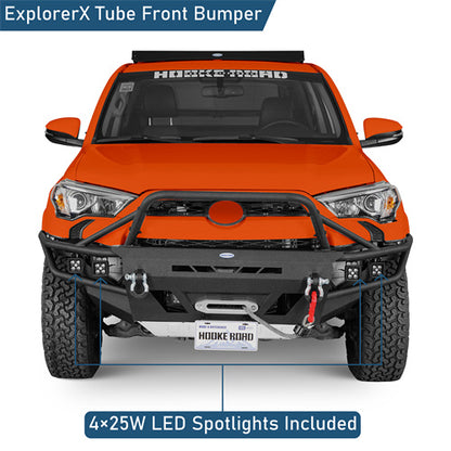 Aftermarket Tube Front Bumper For 2014-2024 Toyota 4Runner - u9813-4