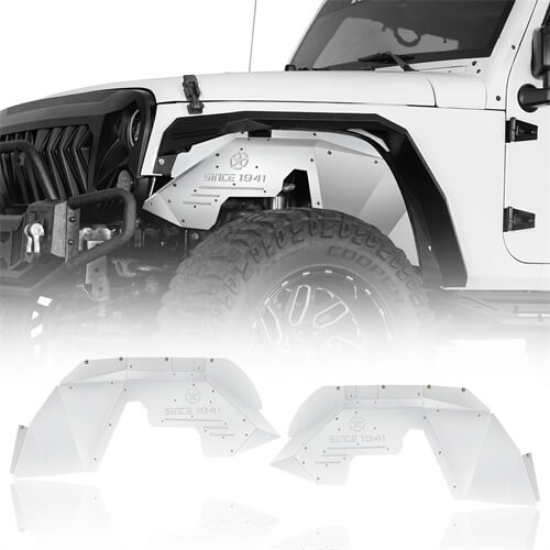 Aluminum Front Inner Fender Liners For 2007-2018 Jeep Wrangler JK - Ultralisk4x4 - u2111s - 1