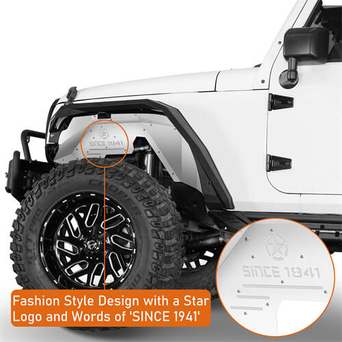 Aluminum Front Inner Fender Liners For 2007-2018 Jeep Wrangler JK - Ultralisk4x4 - u2111s - 5