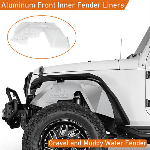 Aluminum Front Inner Fender Liners For 2007-2018 Jeep Wrangler JK - Ultralisk4x4 - u2111s - 6