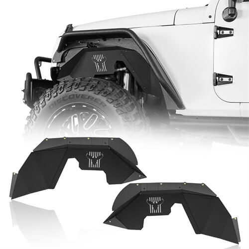 Aluminum Front Inner Fender Liners For 2007-2018 Jeep Wrangler JK - Ultralisk4x4 - u2117s - 1